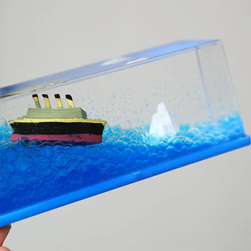 Titanic Ship Fluid Drift Bottle